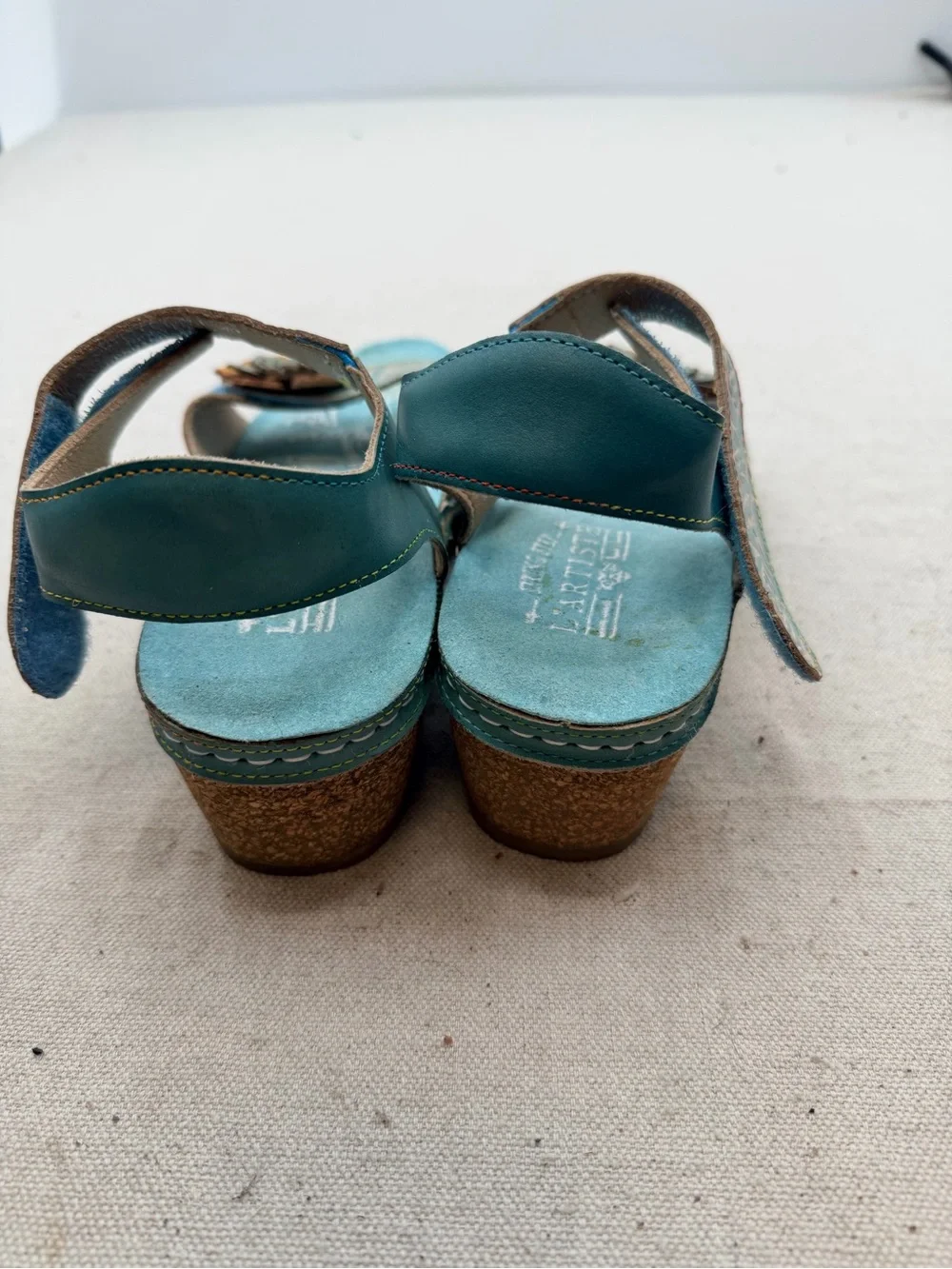 L’Artiste by Spring Step Leather Wedge Sandal